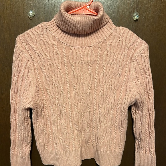 Francesca's Collections Sweaters - Francesca’s Knitted Turtleneck Pink Sweater Size Large NWT